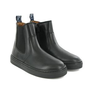 Atlanta Moccasin Chelsea Leather Boot, Black